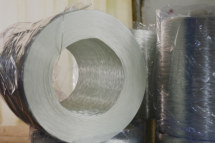 Glass fiber production line