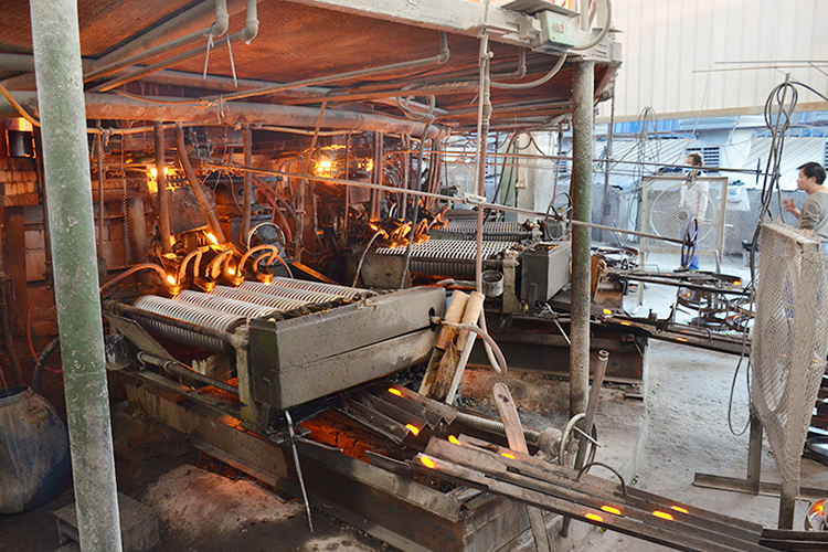 Glass ball production workshop