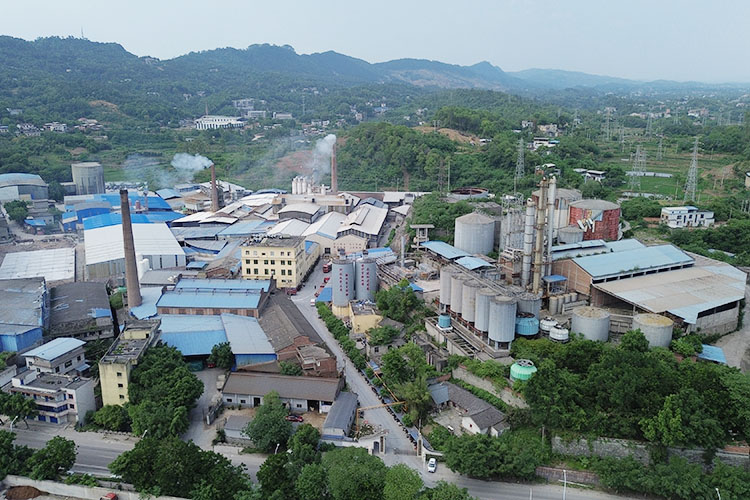 Overview of the factory area